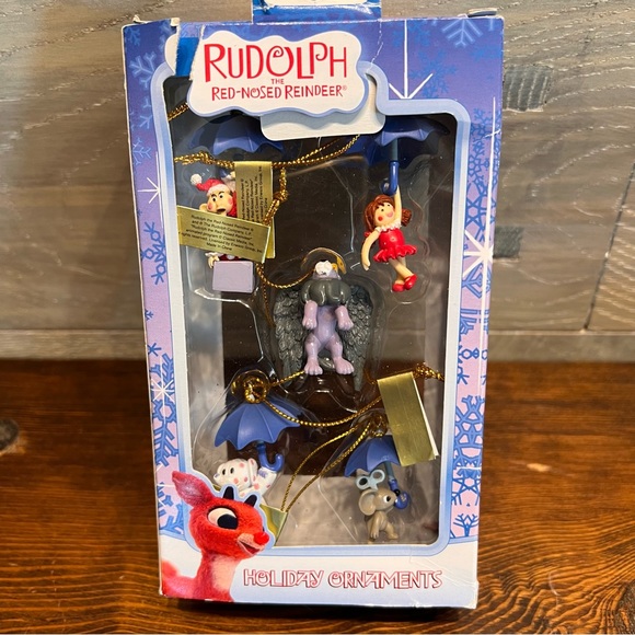 Enesco | Holiday | Rudolph The Red Nosed Reindeer 5 Piece Set Elephant ...